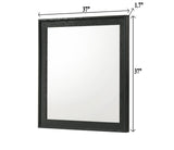 Lamar Black Bedroom Mirror (Mirror Only) by Crown Mark at Eve Furniture