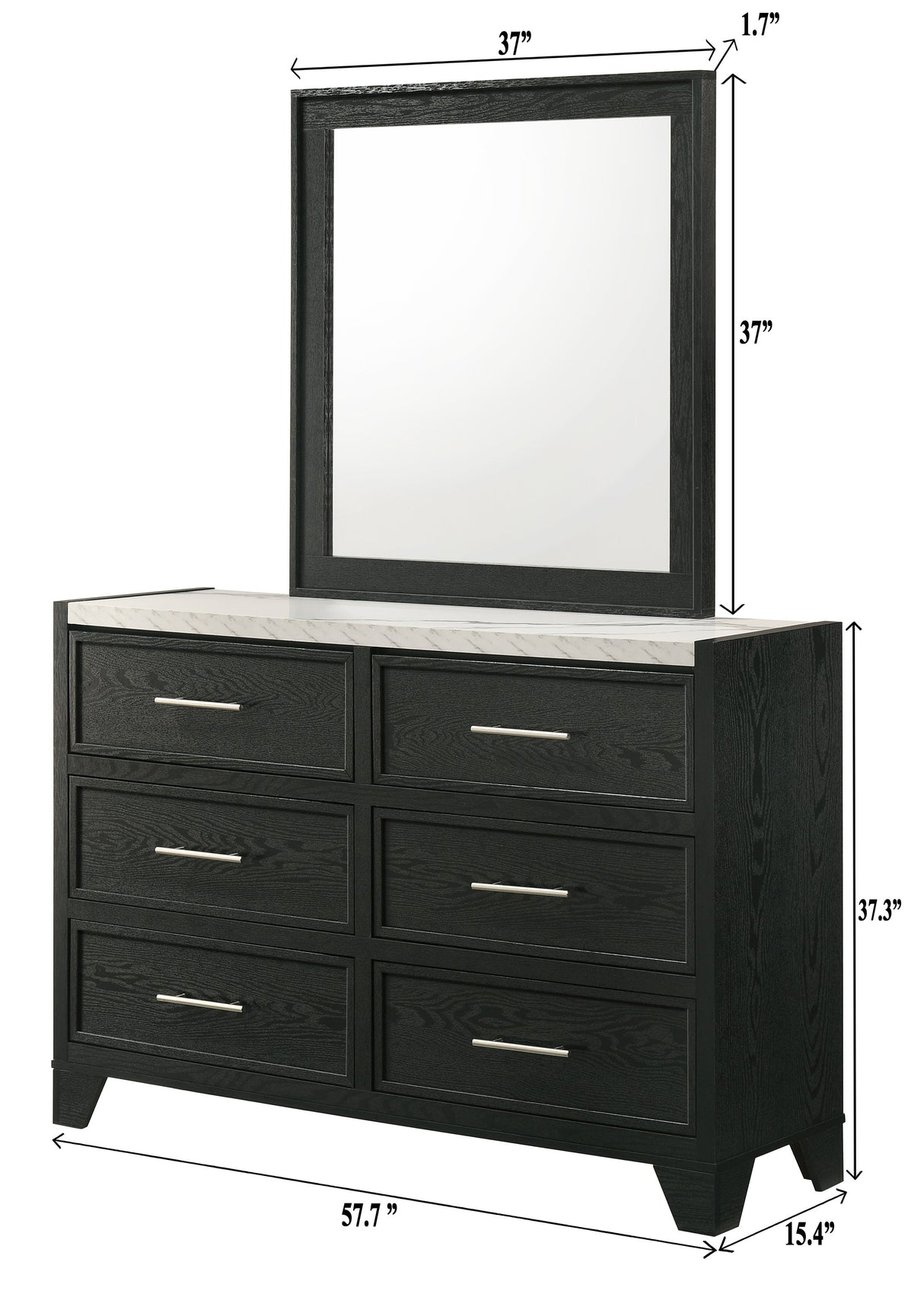 Lamar Black Panel Bedroom Set by Crown Mark at Eve Furniture