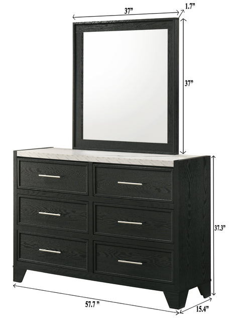 Lamar Black Panel Bedroom Set by Crown Mark at Eve Furniture