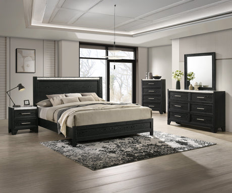 Lamar Black Chest by Crown Mark at Eve Furniture