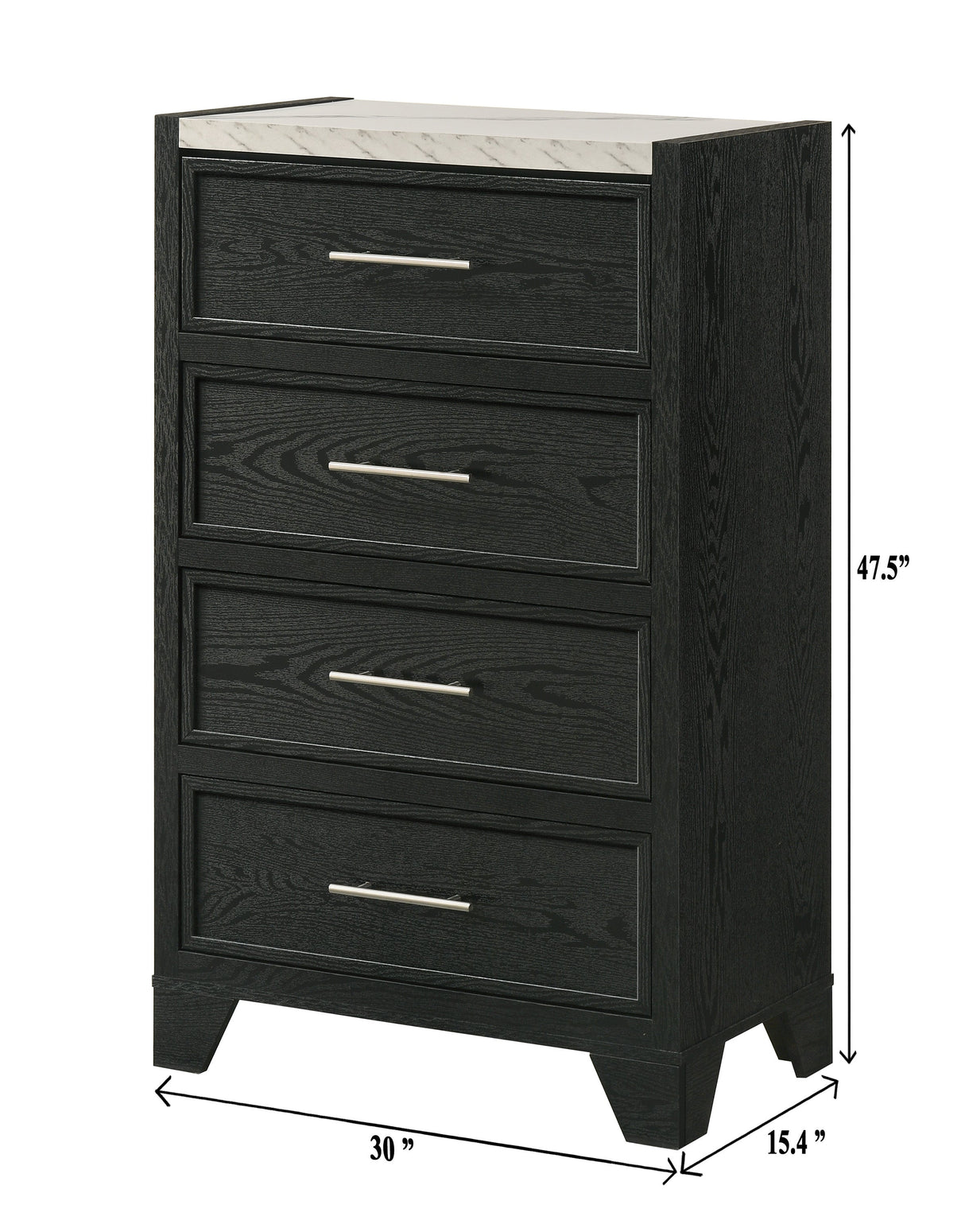 Lamar Black Chest by Crown Mark at Eve Furniture