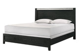 Lamar Black King Panel Bed by Crown Mark at Eve Furniture