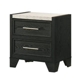 Lamar Black Nightstand by Crown Mark at Eve Furniture