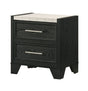 Lamar Black Nightstand by Crown Mark at Eve Furniture