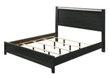 Lamar Black Queen Panel Bed by Crown Mark at Eve Furniture
