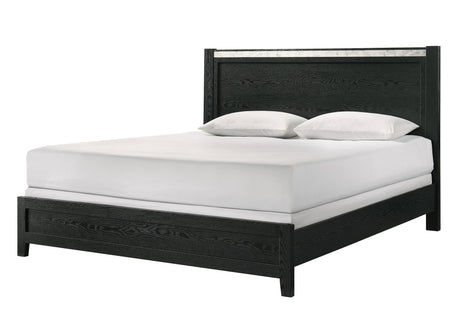 Lamar Black Queen Panel Bed by Crown Mark at Eve Furniture