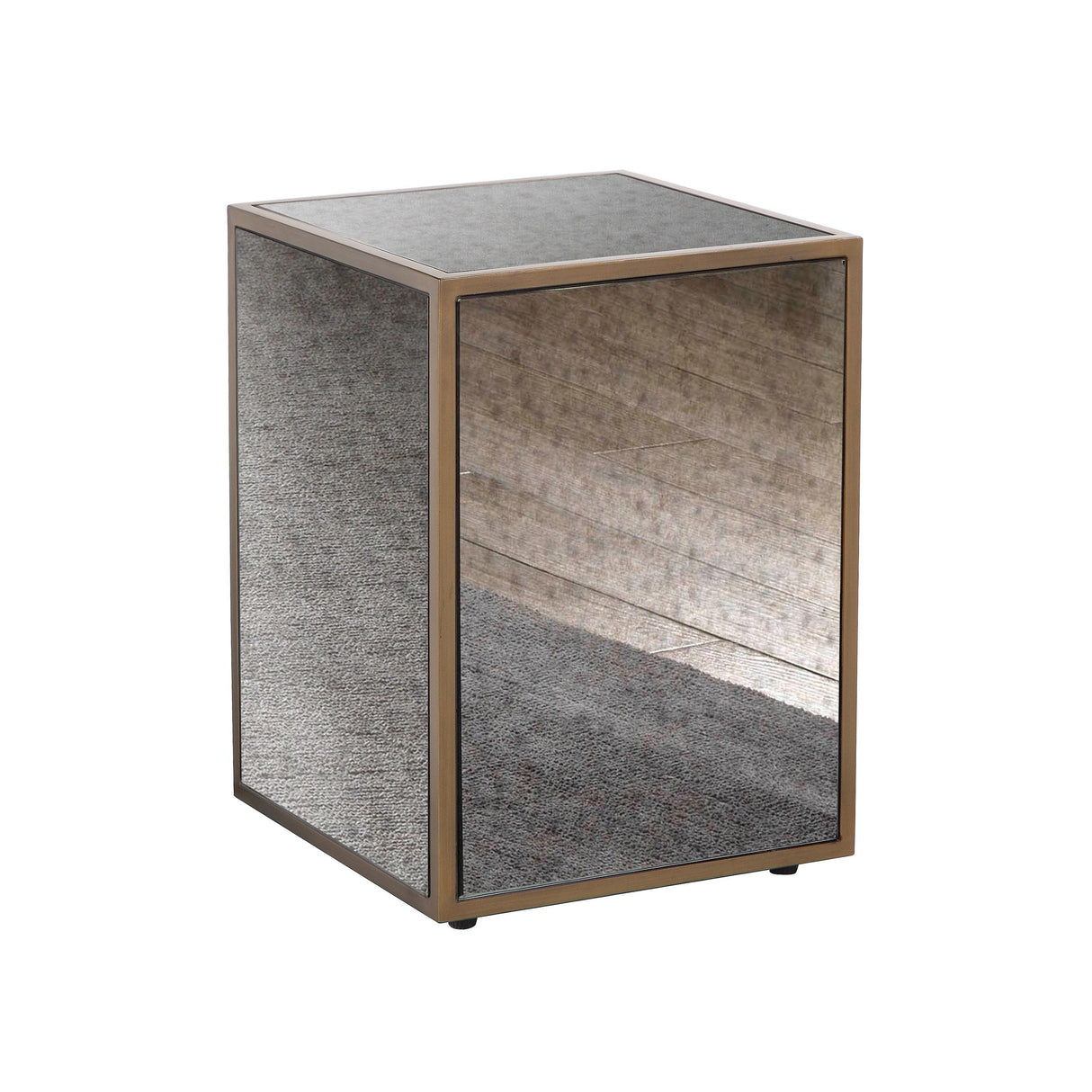 Lana Mirrored Side Table by TOV Furniture at Eve Furniture