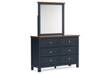 Landocken Brown/Blue Youth Panel Bedroom Set by Ashley at Eve Furniture