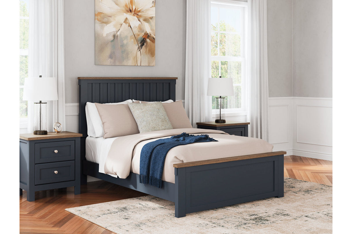 Landocken Brown/Blue Youth Panel Bedroom Set by Ashley at Eve Furniture