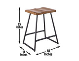 Landon 24″ Backless Counter Stool, Set of 2 by Steve Silver at Eve Furniture