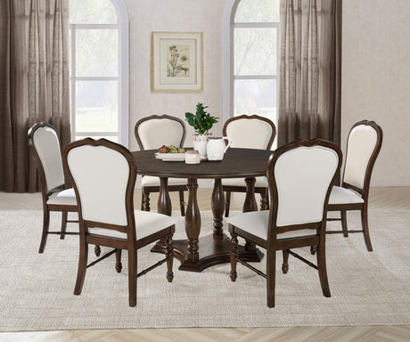 Landon Rich Brown Dining Side Chair, Set of 2 by Coaster at Eve Furniture