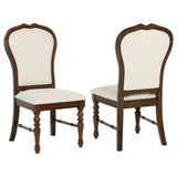Landon Rich Brown Dining Side Chair, Set of 2 by Coaster at Eve Furniture