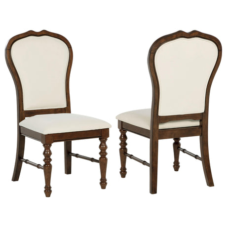 Landon Rich Brown Dining Side Chair, Set of 2 by Coaster at Eve Furniture