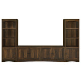 Laughlin Dark Pine 3-Piece Entertainment Center TV Stand by Coaster at Eve Furniture