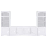 Laughlin White 3-Piece Entertainment Center TV Stand by Coaster at Eve Furniture