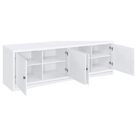 Laughlin White 3-Piece Entertainment Center TV Stand by Coaster at Eve Furniture