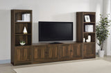 Laughlin Dark Pine 3-shelf Engineered Wood Media Tower by Coaster at Eve Furniture