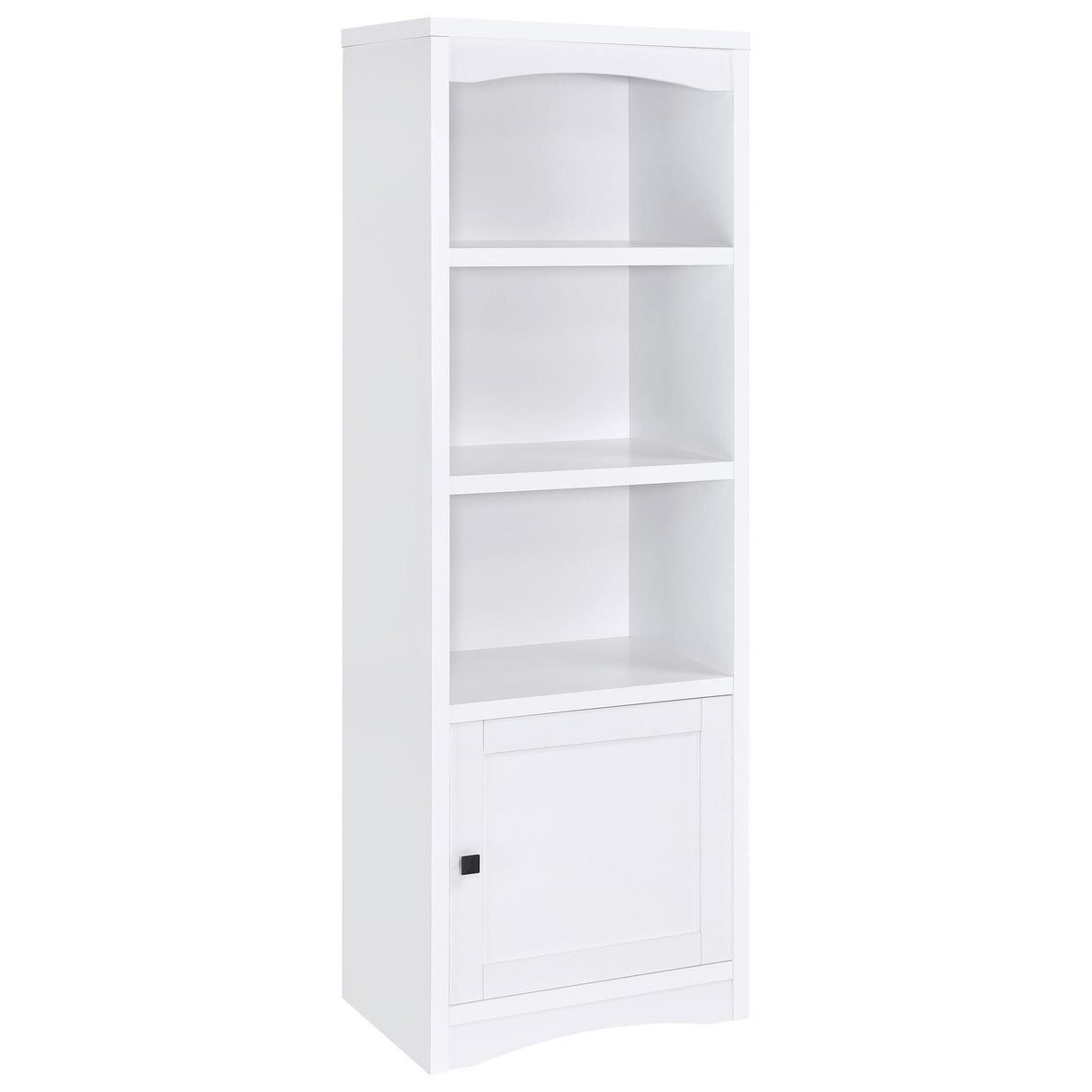 Laughlin White 3-shelf Engineered Wood Media Tower by Coaster at Eve Furniture