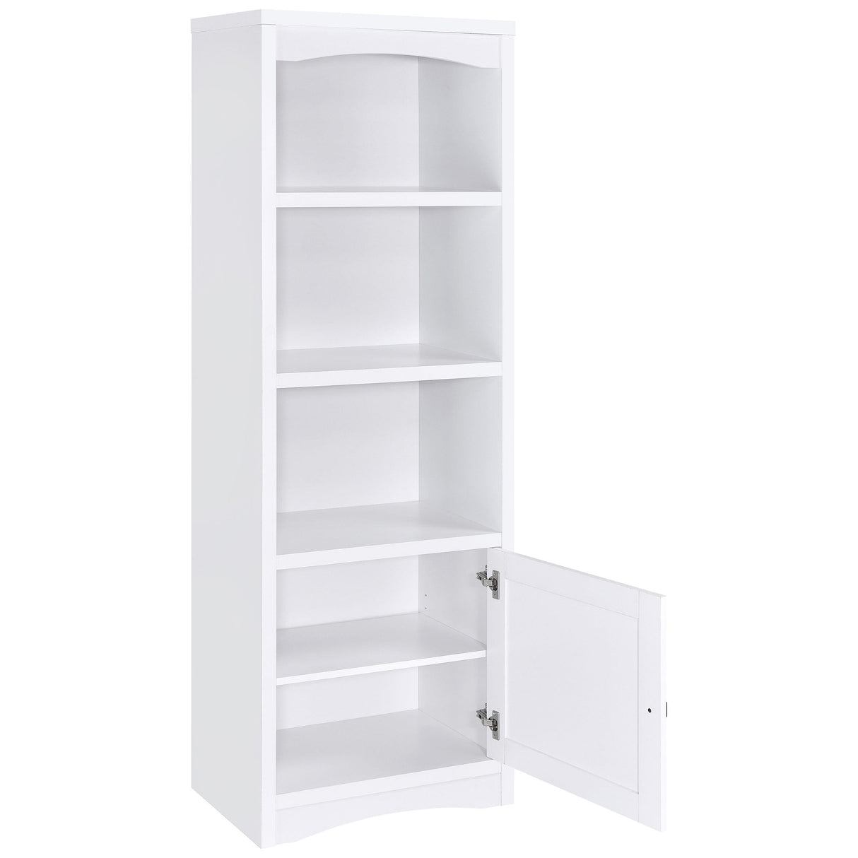 Laughlin White 3-shelf Engineered Wood Media Tower by Coaster at Eve Furniture