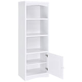 Laughlin White 3-shelf Engineered Wood Media Tower by Coaster at Eve Furniture