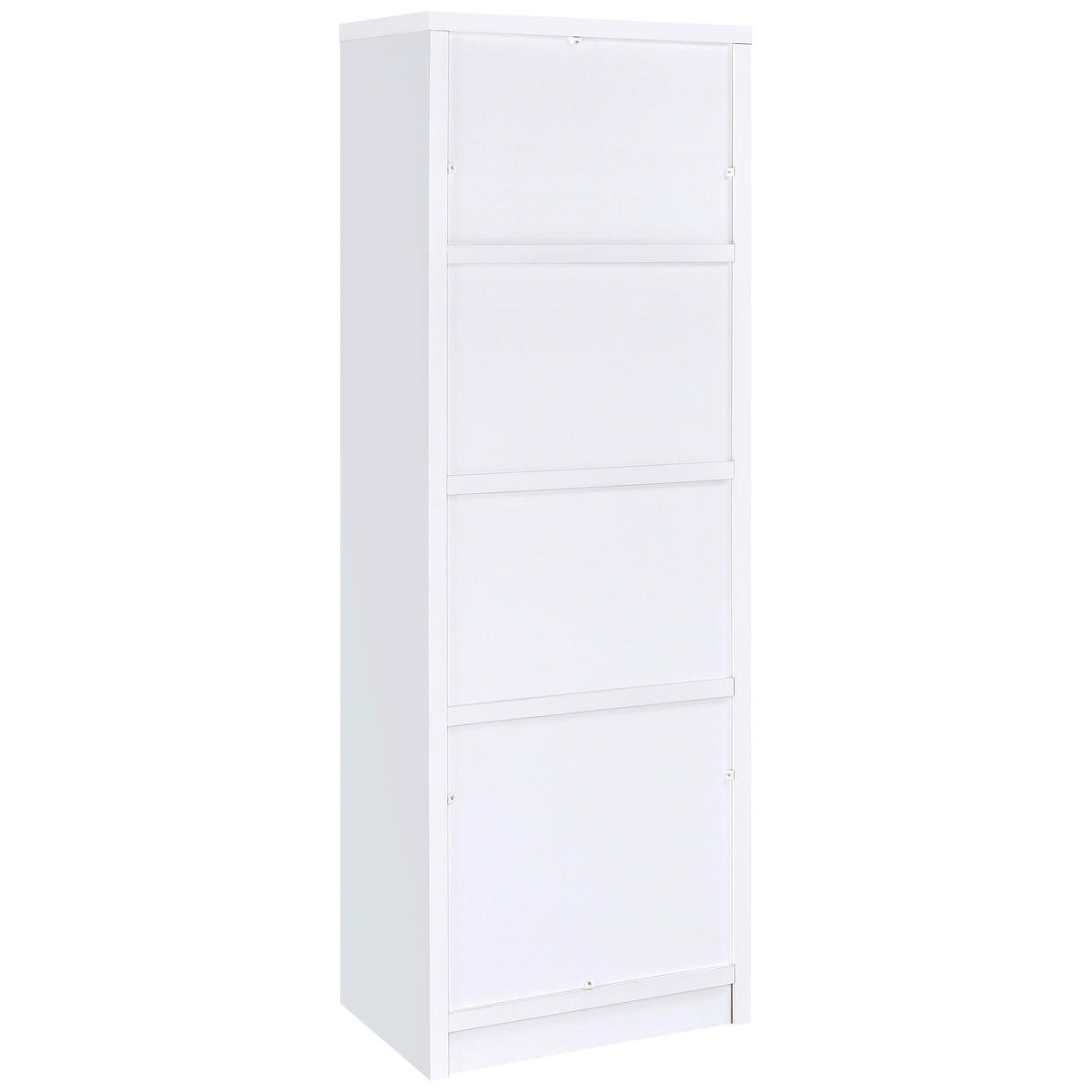 Laughlin White 3-shelf Engineered Wood Media Tower by Coaster at Eve Furniture