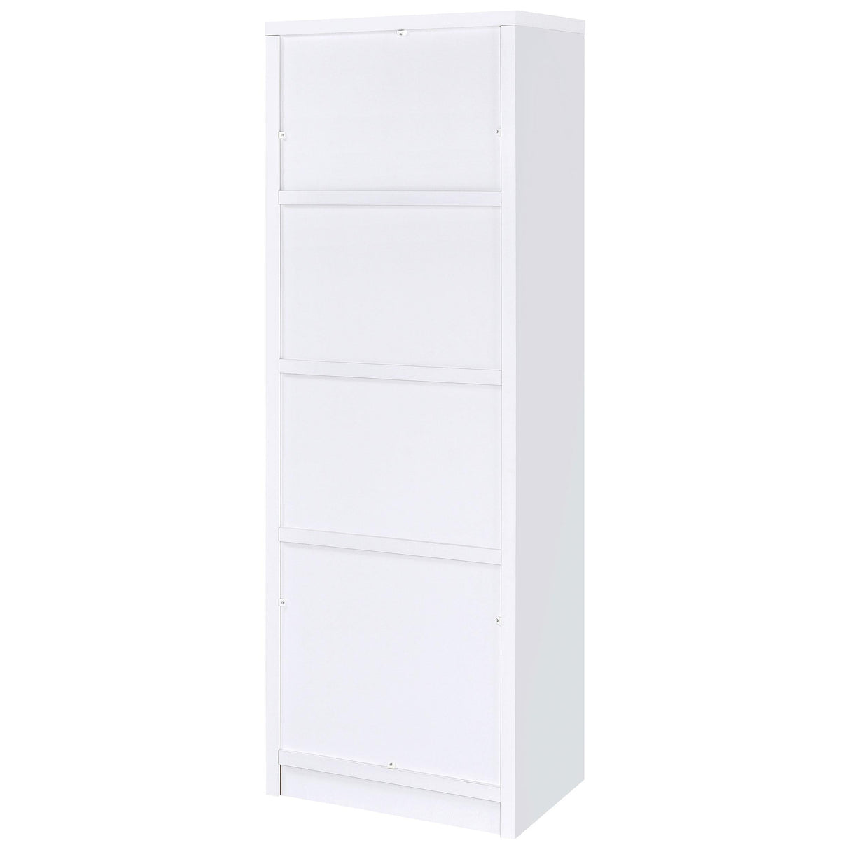 Laughlin White 3-shelf Engineered Wood Media Tower by Coaster at Eve Furniture