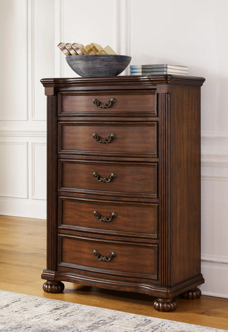 Lavinton Brown Poster Bedroom Set by Ashley at Eve Furniture