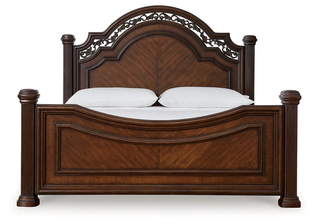 Lavinton Brown Poster Bedroom Set by Ashley at Eve Furniture