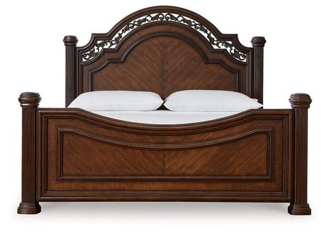 Lavinton Brown Poster Bedroom Set by Ashley at Eve Furniture