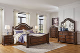 Lavinton Brown Poster Bedroom Set by Ashley at Eve Furniture