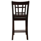 Lavon Black/Espresso Upholstered Counter Height Stools, Set of 2 by Coaster at Eve Furniture