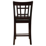 Lavon Black/Espresso Upholstered Counter Height Stools, Set of 2 by Coaster at Eve Furniture