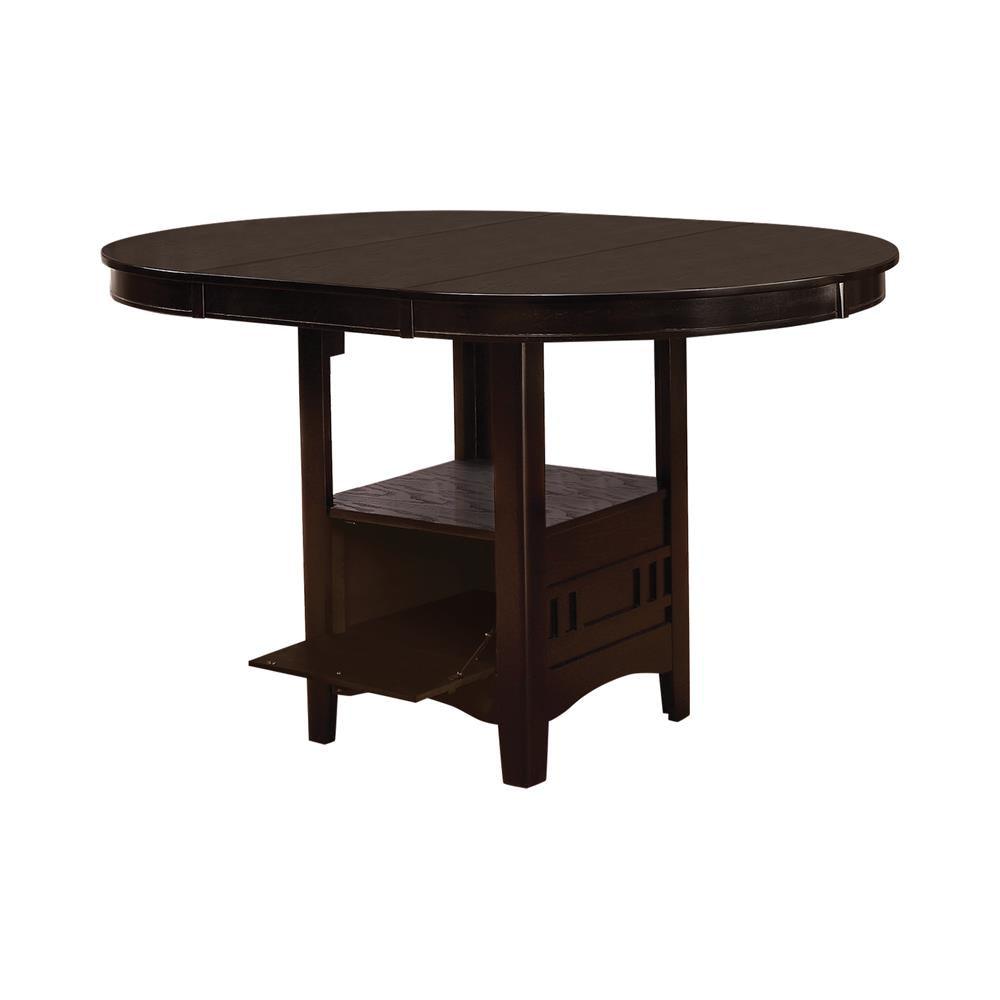 Lavon Espresso Oval Counter Height Table by Coaster at Eve Furniture