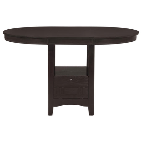 Lavon Espresso/Black 5-Piece Counter Height Dining Set by Coaster at Eve Furniture