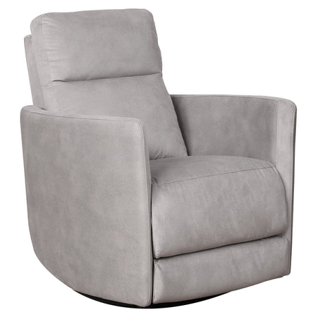 Lawson Swivel Glider Suede Recliner Chair - Latte by Ashcroft Imports at Eve Furniture