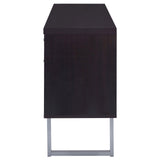 Lawtey Cappuccino 5-Drawer Credenza with Adjustable Shelf by Coaster at Eve Furniture