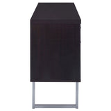 Lawtey Cappuccino 5-Drawer Credenza with Adjustable Shelf by Coaster at Eve Furniture