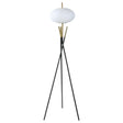 Layton White Orb Shade Tripod Floor Lamp by Coaster at Eve Furniture