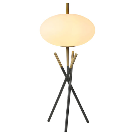Layton White Orb Shade Tripod Table Lamp by Coaster at Eve Furniture