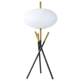 Layton White Orb Shade Tripod Table Lamp by Coaster at Eve Furniture