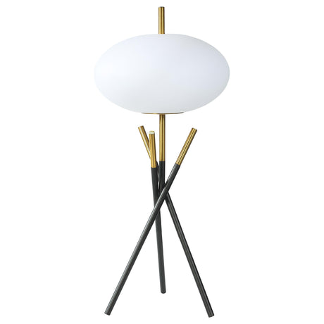 Layton White Orb Shade Tripod Table Lamp by Coaster at Eve Furniture