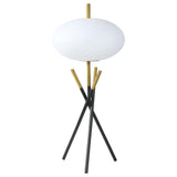 Layton White Orb Shade Tripod Table Lamp by Coaster at Eve Furniture