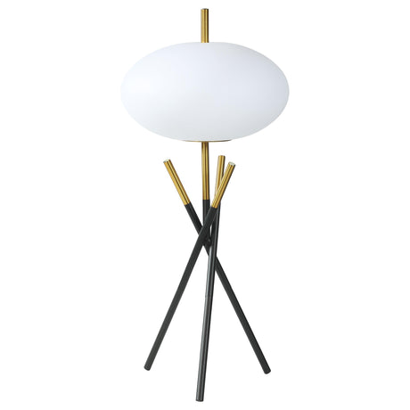 Layton White Orb Shade Tripod Table Lamp by Coaster at Eve Furniture