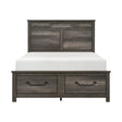 Lenior Gray King Storage Platform Bed by Homelegance at Eve Furniture