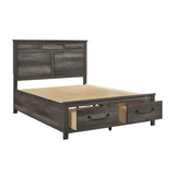Lenior Gray King Storage Platform Bed by Homelegance at Eve Furniture