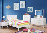 Lennart White Twin Bed by Furniture of America at Eve Furniture