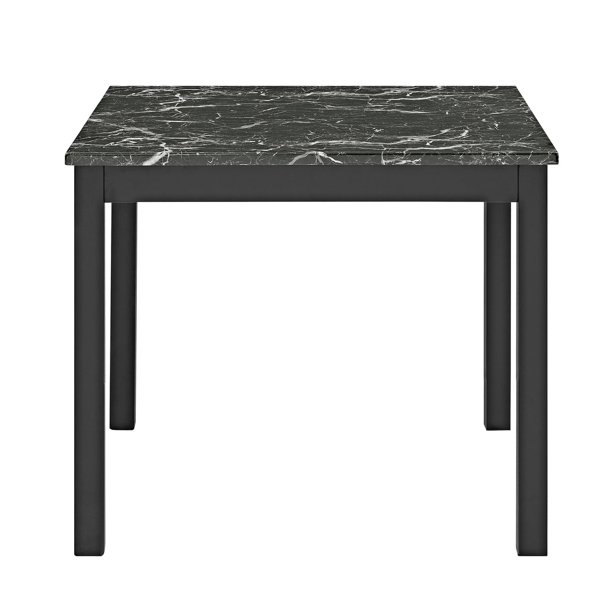 Lennon Black Velvet 5-Piece Counter Height Dining Set by Crown Mark at Eve Furniture