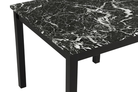 Lennon Black Velvet 5-Piece Counter Height Dining Set by Crown Mark at Eve Furniture