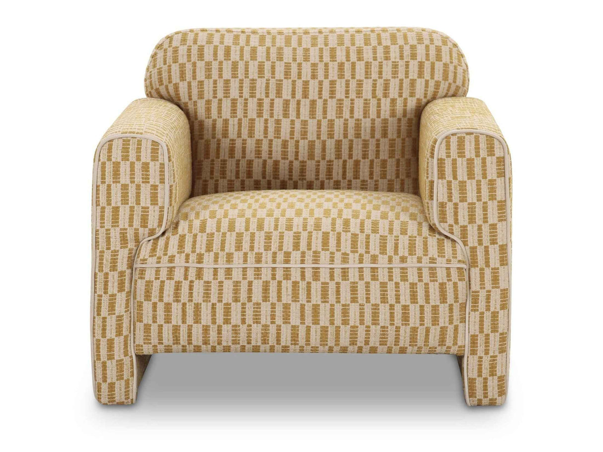Leo Chartreuse Accent Chair by Moe's Home at Eve Furniture