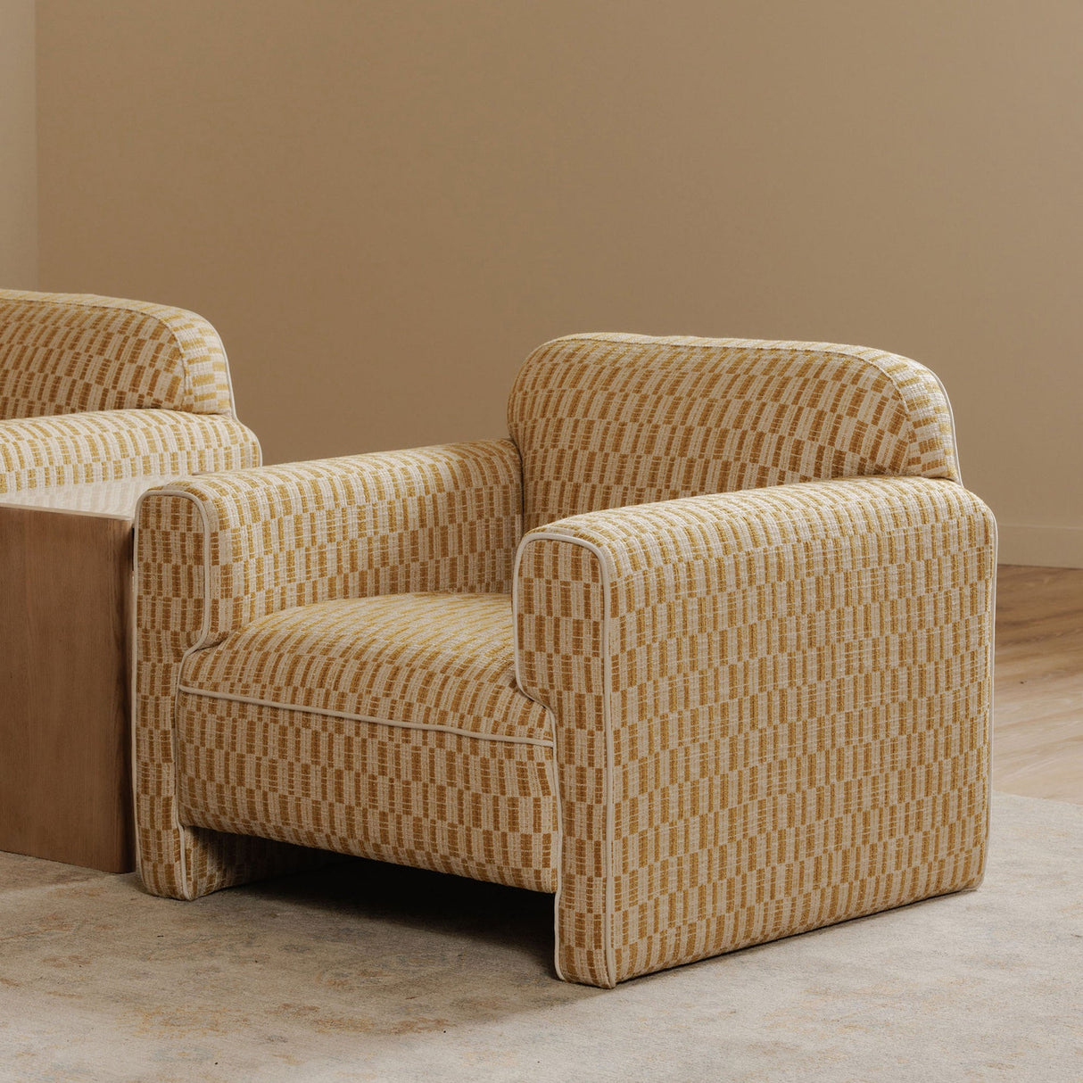 Leo Chartreuse Accent Chair by Moe's Home at Eve Furniture